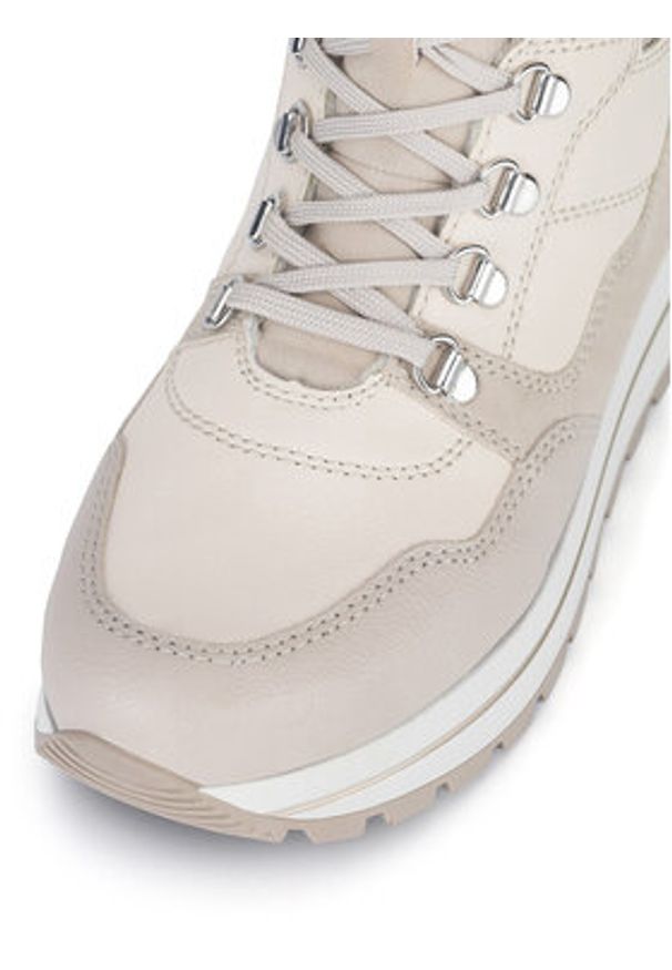 Rieker Sneakersy N4002-60 Beżowy. Kolor: beżowy. Materiał: skóra