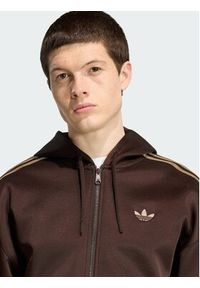 Adidas - adidas Bluza adicolor Spacer KS7426 Brązowy ciemny Oversize. Okazja: na spacer. Kolor: brązowy. Materiał: bawełna #4