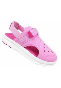 Buty do chodzenia dla dzieci Puma Evolve AC PS. Zapięcie: rzepy. Kolor: różowy. Materiał: materiał, syntetyk