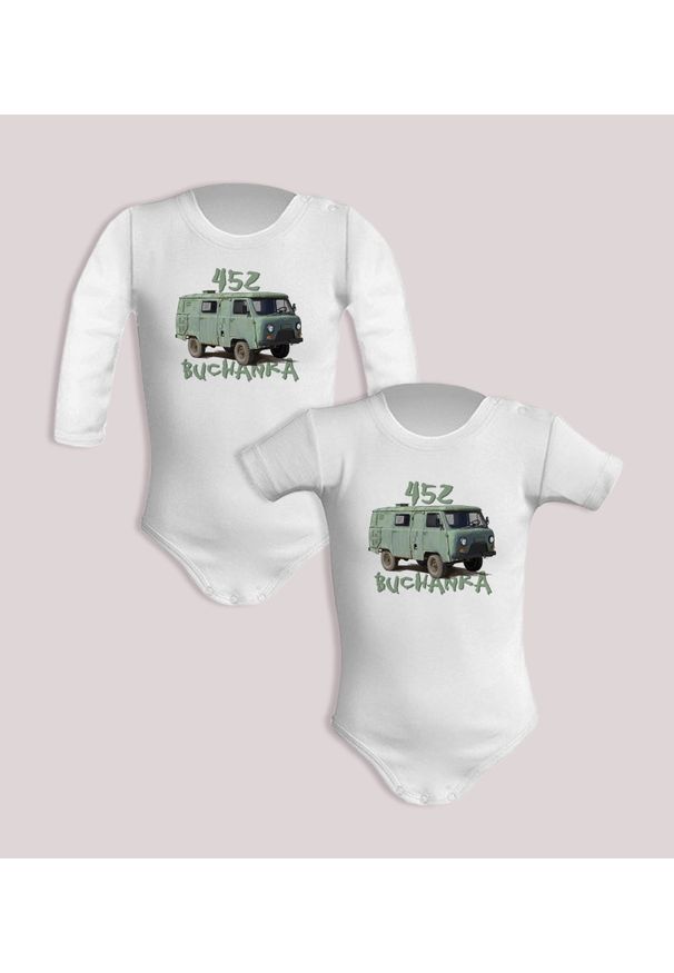 nikiniki - UAZ Buchanka — body (Rozmiar: 3M; Długość rękawa: długi; Rodzaj nadruku: UAZ Buchanka). Materiał: bawełna. Wzór: nadruk