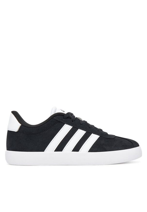 Adidas - adidas Sneakersy VL COURT 3.0 K ID6313 Czarny. Kolor: czarny. Materiał: zamsz, skóra