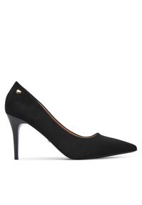 DeeZee Szpilki EZ-23-1B Czarny. Kolor: czarny. Materiał: materiał. Obcas: na szpilce #1