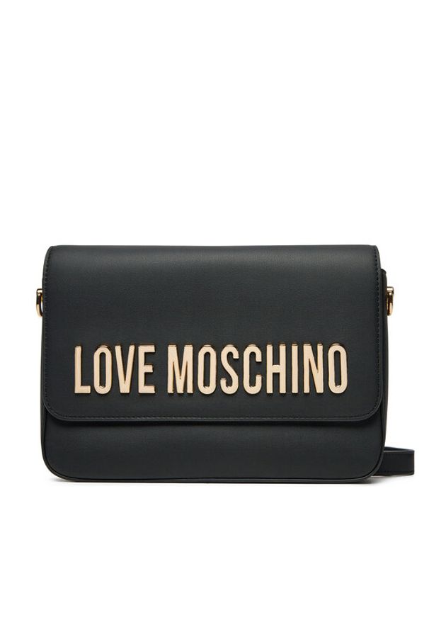 Love Moschino - LOVE MOSCHINO Torebka JC4023PP1MKD0000 Czarny. Kolor: czarny. Materiał: skórzane