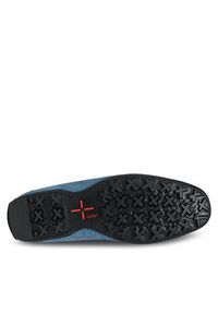 Geox Mokasyny U Kosmopolis + Grip U35CFB 00020 C4067 Niebieski. Kolor: niebieski. Materiał: zamsz, skóra