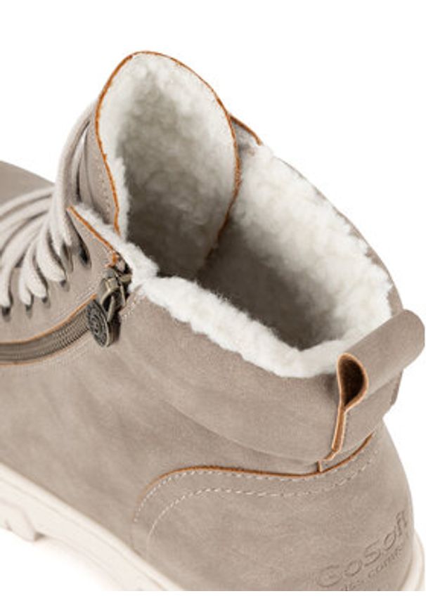 Go Soft Trzewiki WS6385-02 Beżowy. Kolor: beżowy. Materiał: materiał