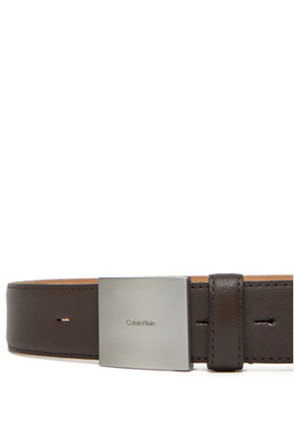 Calvin Klein Pasek Męski Plaque Buckle 35Mm LV04D7013G Kolorowy. Materiał: skóra. Wzór: kolorowy