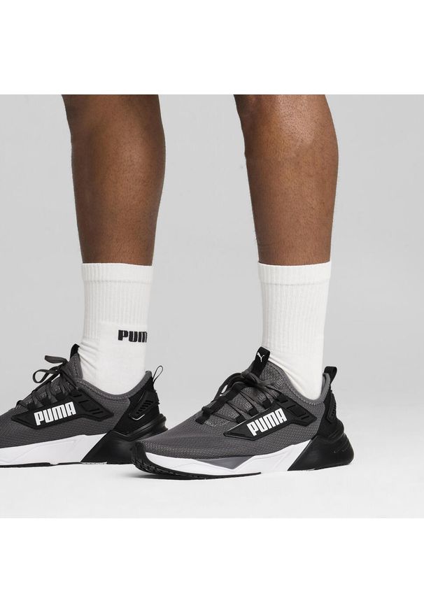 Puma - Buty do biegania unisex Retaliate 3 PUMA. Kolor: czarny, szary, wielokolorowy. Materiał: syntetyk, materiał. Szerokość cholewki: normalna. Sport: bieganie