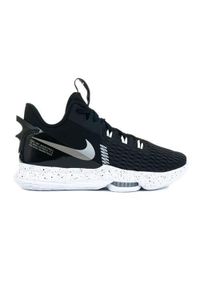 Buty koszykarskie męskie Nike Lebron Witness 5. Zapięcie: sznurówki. Kolor: czarny, wielokolorowy. Materiał: materiał, tkanina, syntetyk. Szerokość cholewki: normalna. Sport: koszykówka