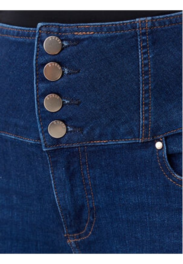 Guess Jeansy W5RA1F D5L91 Granatowy Straight Leg. Kolor: niebieski