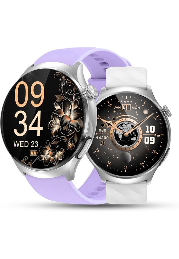 Rubicon - Zegarek damski smartwatch z pomiarem cukru kardiowatch. Rodzaj zegarka: smartwatch