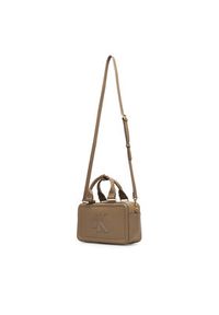 Calvin Klein Torebka Bold Ck Elongated Mini Tote LV04F3411G Beżowy. Kolor: beżowy. Materiał: skórzane #2