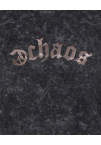 CHAOS BY MARTA BOLIGLOVA - Bawełniana bluza z metalicznym logo. Kolor: szary. Materiał: bawełna. Wzór: aplikacja #3
