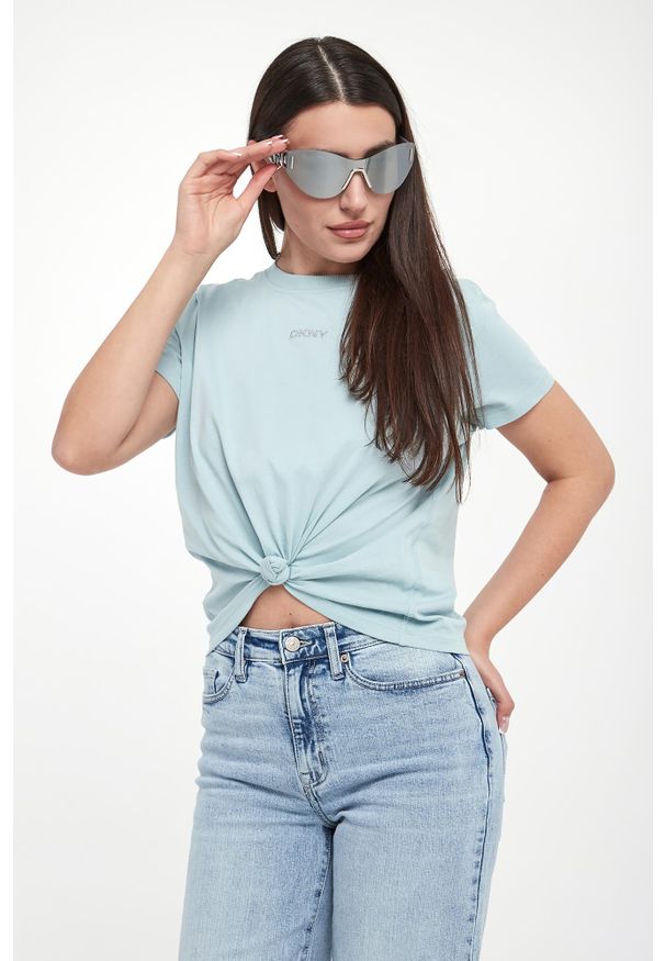 T-shirt damski DKNY SPORT. Styl: sportowy
