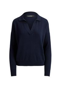 Lauren Ralph Lauren - LAUREN RALPH LAUREN Sweter 200P14056003 Granatowy Regular Fit. Kolor: niebieski. Materiał: syntetyk #3