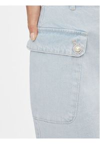 Custommade Spódnica jeansowa Riana 999448941 Niebieski Regular Fit. Kolor: niebieski. Materiał: bawełna