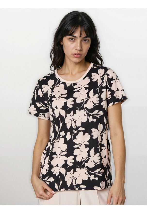 Sinsay - Bawełniana koszulka ze wzorem - Inny. Materiał: bawełna