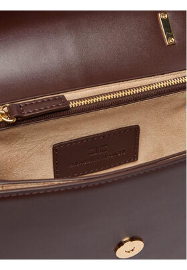 Elisabetta Franchi Torebka BS-91A-61E2-V390 Brązowy. Kolor: brązowy. Materiał: skórzane
