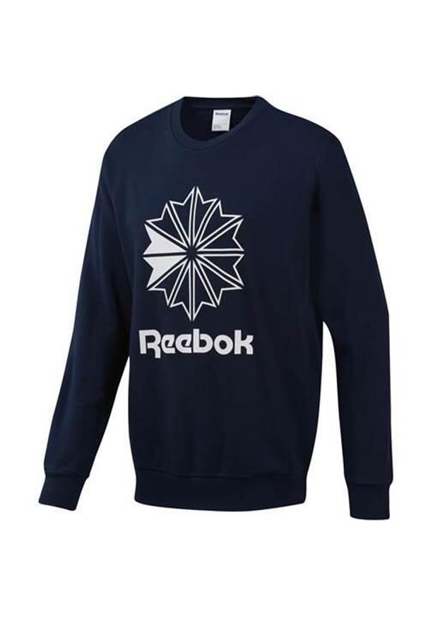 Bluzy sportowa męska Reebok AC FT Big Starcrest. Kolor: niebieski