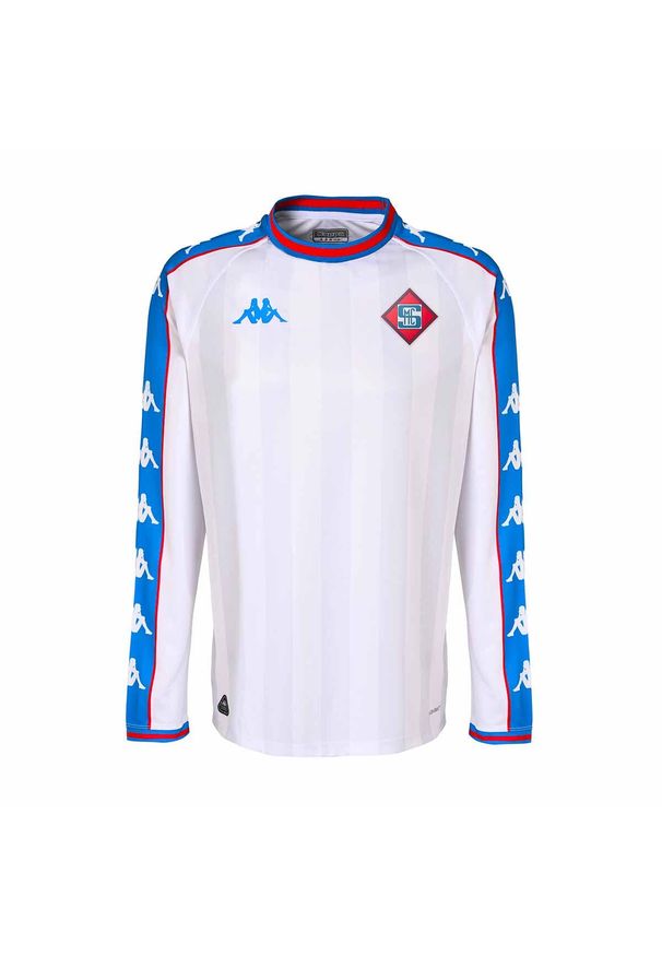 Kappa - Koszulka trzecia z długim rękawem SM Caen 2024/25. Kolor: biały. Długość rękawa: długi rękaw. Długość: długie. Sport: piłka nożna