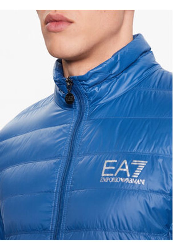 EA7 Emporio Armani Kurtka puchowa 8NPB01 PN29Z 1538 Niebieski Regular Fit. Kolor: niebieski. Materiał: syntetyk, puch