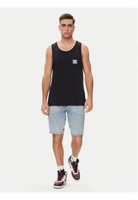 DC Tank top Star Pocket Tt ADYZT05378 Czarny Regular Fit. Kolor: czarny. Materiał: bawełna