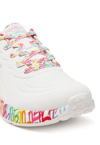 skechers - Skechers Sneakersy 177976/WMLT Biały. Kolor: biały. Materiał: skóra