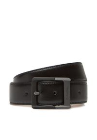 Calvin Klein Pasek Męski Classic Buckle Belt 38Mm LV04D7012G Czarny. Kolor: czarny. Materiał: skóra
