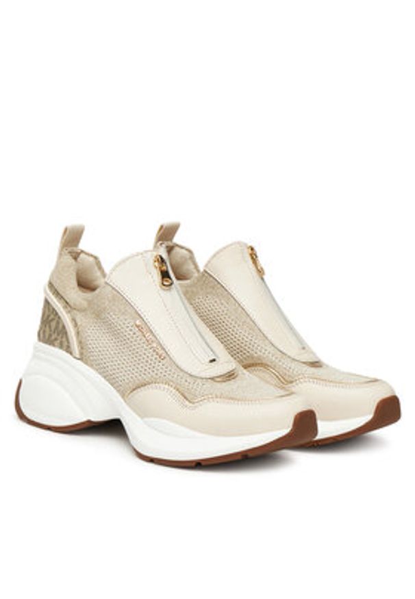 MICHAEL Michael Kors Sneakersy Zuma Mixed-Media Trainer 43F5ZUFP2L Złoty. Kolor: złoty. Materiał: materiał