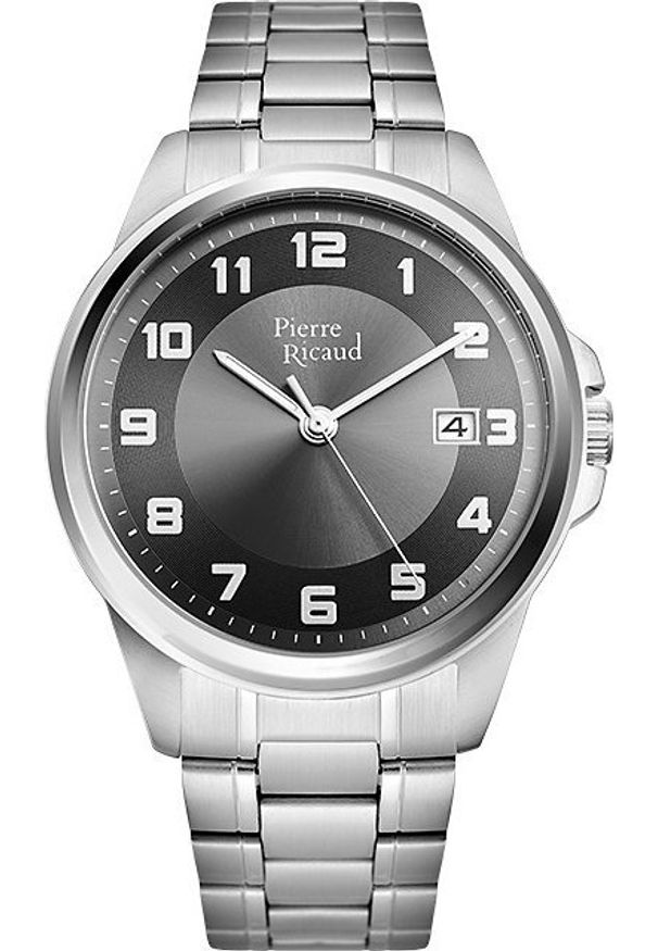 Zegarek Pierre Ricaud Zegarek męski Pierre Ricaud P97242.5126Q srebrny. Kolor: srebrny