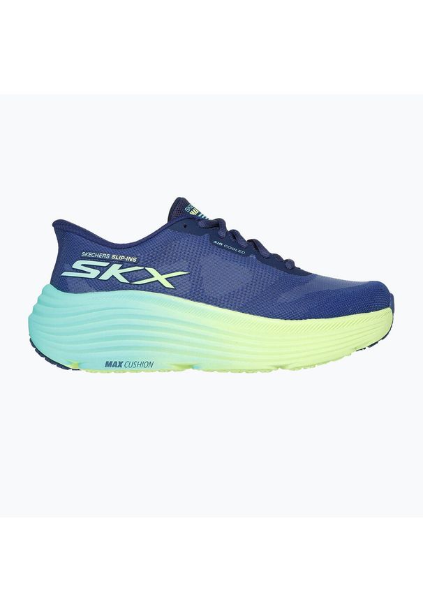 skechers - Buty do biegania damskie SKECHERS Max Cushioning Endeavour Hallandale. Kolor: niebieski