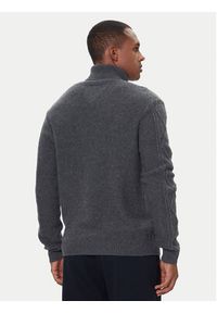 TOMMY HILFIGER - Tommy Hilfiger Golf MW0MW40914 Szary Regular Fit. Typ kołnierza: golf. Kolor: szary. Materiał: wełna #3