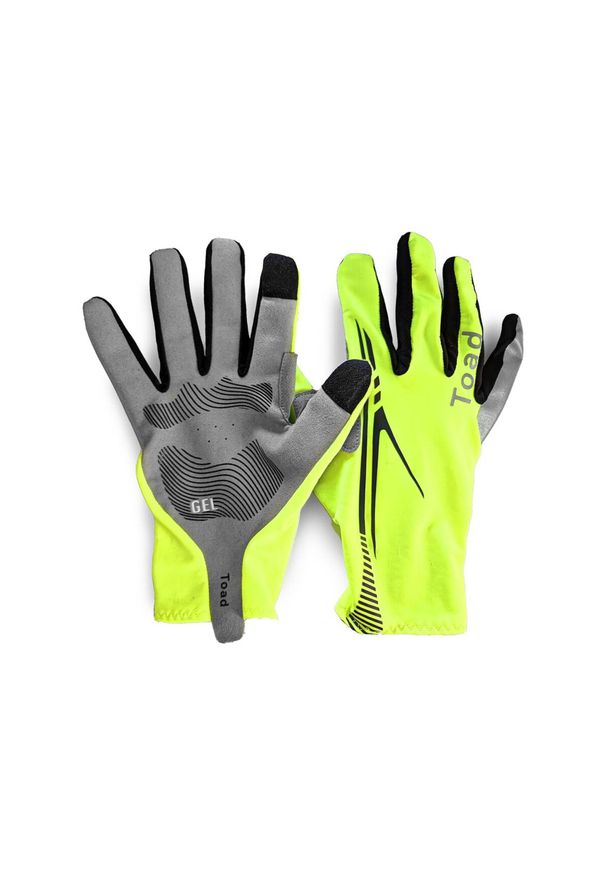 TOAD - Rękawice fluorescencyjne - dla dorosłych - GLOVES. Kolor: żółty. Materiał: lycra. Sport: kolarstwo