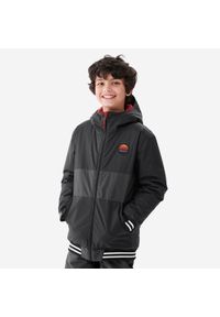 DREAMSCAPE - Kurtka snowboardowa dla dzieci Dreamscape SNB 100. Kolor: szary, czarny, czerwony, wielokolorowy. Materiał: materiał. Długość: długie. Sezon: zima. Sport: snowboard #1