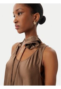 Marella Sukienka letnia Alcool 2613221015 Brązowy Regular Fit. Kolor: brązowy. Materiał: acetat. Sezon: lato #5
