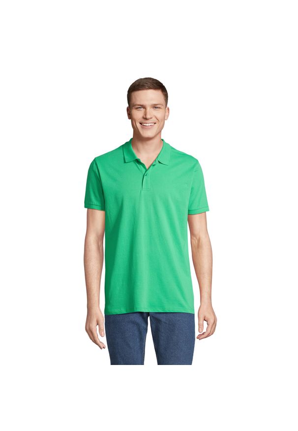 SOL'S - Męska Koszulka Polo Planet. Typ kołnierza: polo. Kolor: zielony