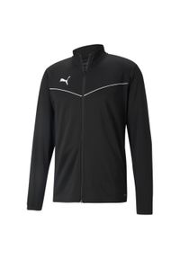 Bluza męska Puma teamRISE Training Poly Jacket czarna. Kolor: czarny, biały, wielokolorowy. Materiał: poliester. Sport: piłka nożna