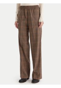 Liu Jo Spodnie materiałowe MF5349 T4335 Brązowy Regular Fit. Kolor: brązowy. Materiał: syntetyk