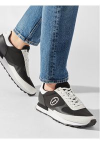Trussardi Jeans - Trussardi Sneakersy 77A00512 Czarny. Kolor: czarny. Materiał: materiał #5
