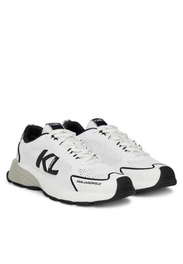 Karl Lagerfeld - KARL LAGERFELD Sneakersy KL55521 Biały. Kolor: biały. Materiał: skóra