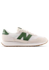 Buty męskie New Balance MS237WG – beżowe. Kolor: beżowy. Materiał: zamsz, skóra, materiał, syntetyk, guma. Szerokość cholewki: normalna #1