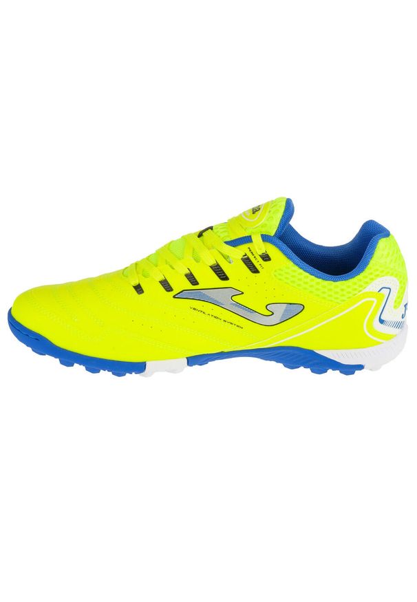 Joma - Buty piłkarskie - turfy męskie, Maxima 25 MAXS TF. Kolor: żółty, wielokolorowy, niebieski. Sport: piłka nożna