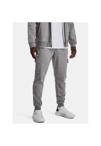 Spodnie męskie Under Armour Rival Fleece Cargo Jogger. Kolor: szary. Sport: fitness