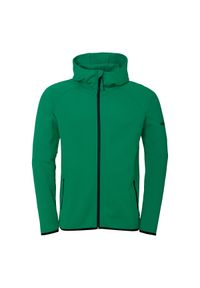 UHLSPORT - Dziecięca bluza dresowa z kapturem Uhlsport ID. Typ kołnierza: kaptur. Kolor: czarny, biały, zielony, wielokolorowy. Materiał: dresówka. Wzór: nadruk. Sport: piłka nożna
