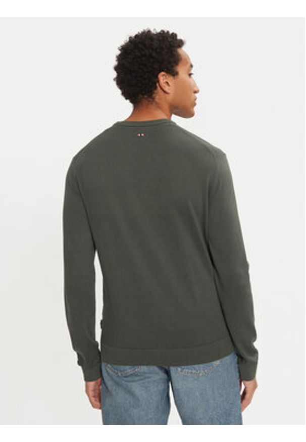Napapijri Sweter Droz NP0A4I2G Zielony Regular Fit. Kolor: zielony. Materiał: bawełna