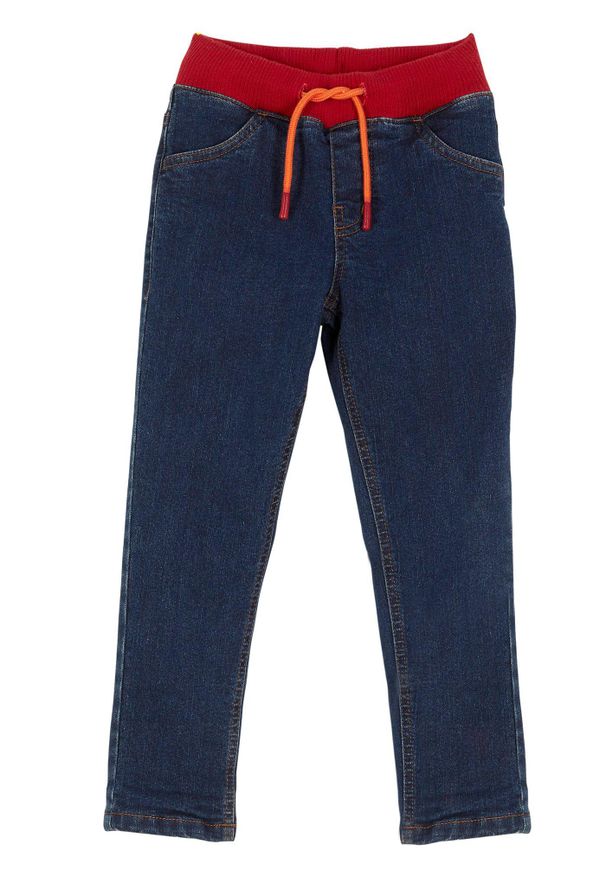 bonprix - Dżinsy termiczne na podszewce z dżerseju, regular fit, straight. Kolor: niebieski