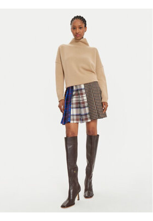 Weekend Max Mara Spódnica plisowana Lampada 2425106052 Kolorowy Regular Fit. Materiał: bawełna, wełna. Wzór: kolorowy