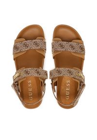 Guess Sandały FLPZY2 FAL03 Brązowy. Kolor: brązowy. Materiał: materiał #2