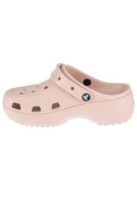 Mules Femme Mules Crocs CLASSIC PLATFORM CLOG W Rose Rose. Kolor: różowy. Materiał: syntetyk, materiał. Obcas: na platformie #2