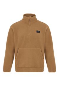 Bluza polarowa z półgolfem męska Protest PRTPORIS. Kolor: brązowy. Materiał: polar. Sport: turystyka piesza #1