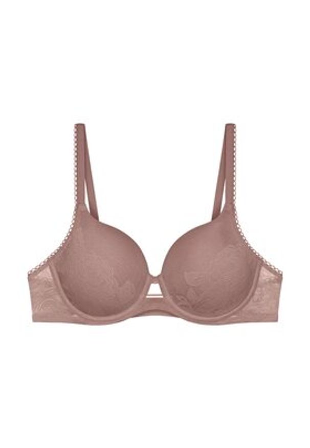 Triumph Biustonosz z fiszbiną Wild Rose Sensation 10205990 Brązowy. Kolor: brązowy. Materiał: syntetyk